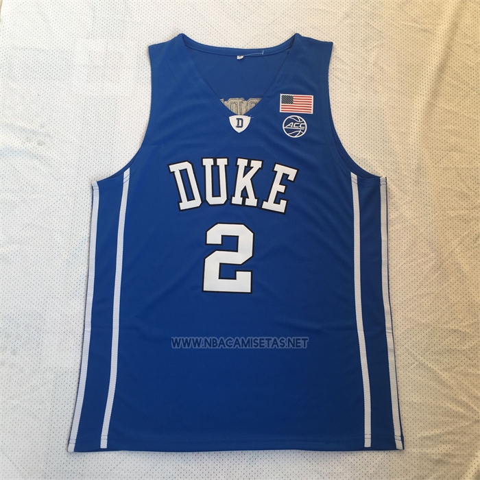 Camiseta NCAA Duke Blue Devils Cam Reddish Azul